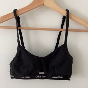 black calvin klein bralette